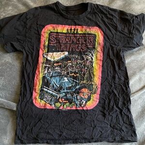 Stranger Things Netflix Demogorgon Black Graphic Tee